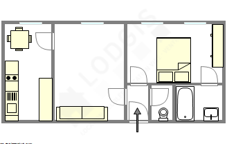 Appartement Paris 2° - Plan interactif