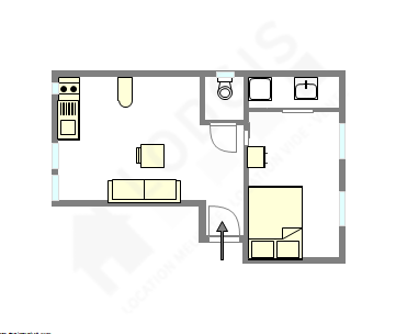 Apartment Paris 5° - Interactive plan
