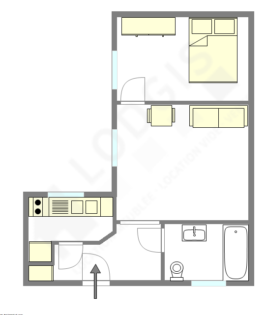 Wohnung Boulogne-Billancourt - Interaktiven Plan