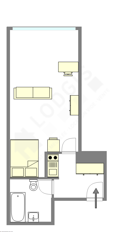 公寓 巴黎4区 - 平面图