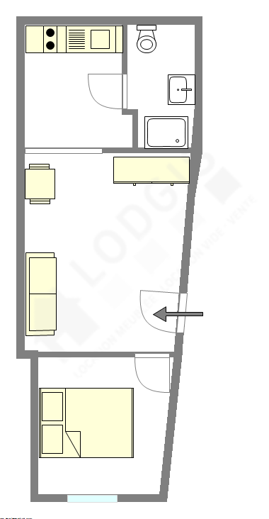 Apartment Paris 9° - Interactive plan