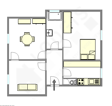 Appartement Montrouge - Plan interactif