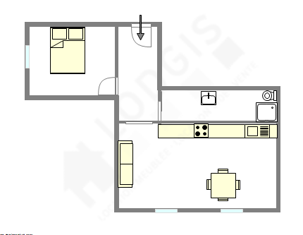 Apartamento Paris 5° - Plano interativo