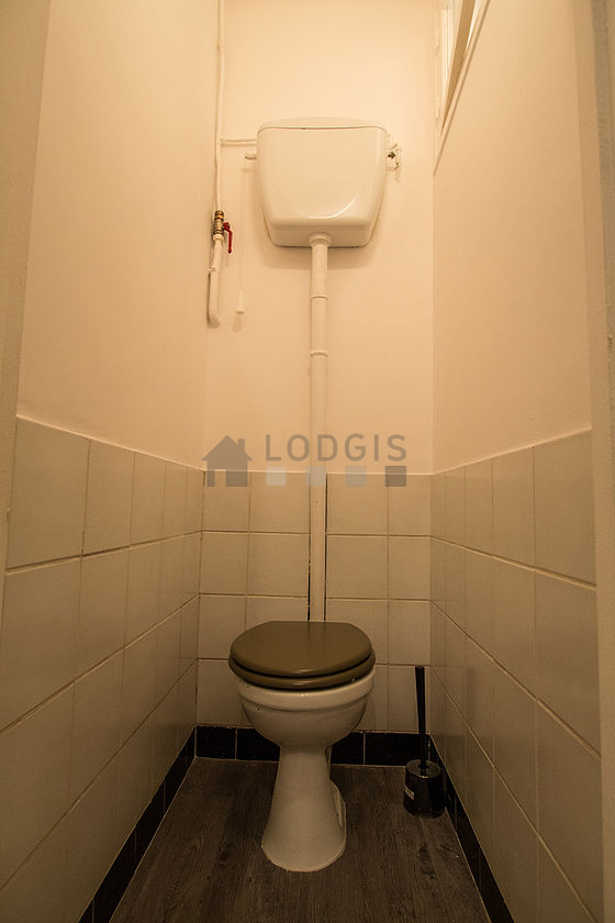 Toilets separated from the bathroom
