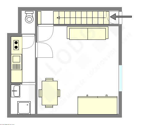 Appartamento Parigi 17° - Piantina interattiva