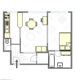 Appartamento Parigi 16° - Piantina interattiva