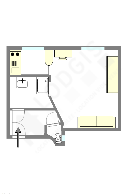 Apartment Paris 17° - Interactive plan