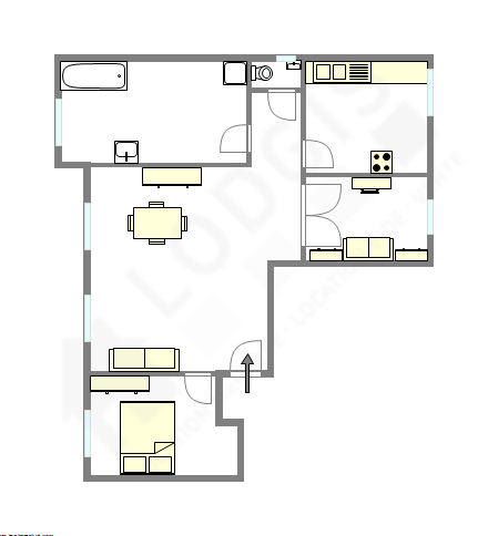 Appartamento Parigi 7° - Piantina interattiva
