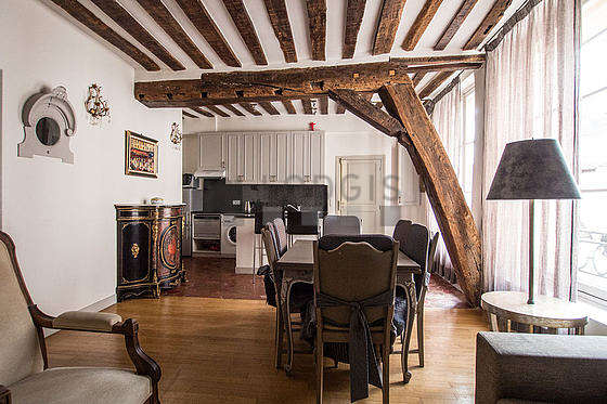 Beautiful, very quiet sitting room of an apartmentin Paris