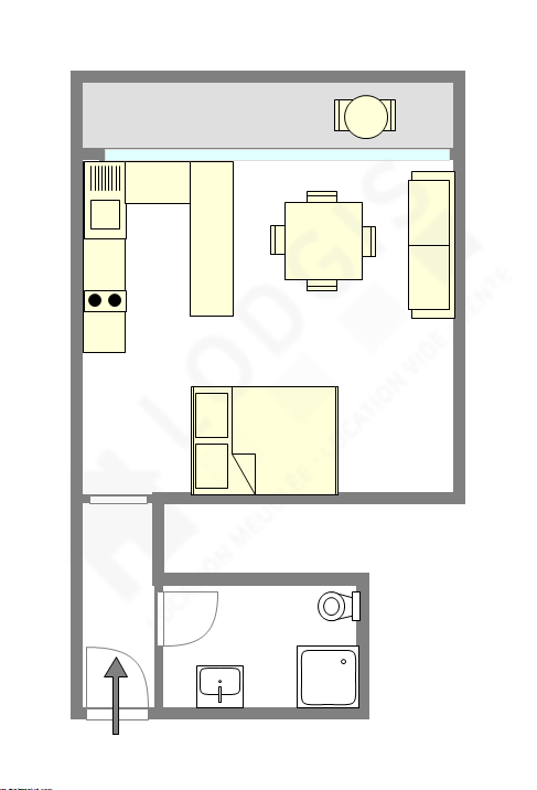 Apartment Paris 15° - Interactive plan