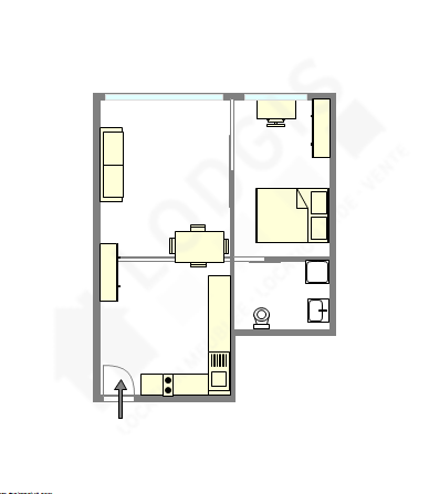 Appartamento Parigi 15° - Piantina interattiva