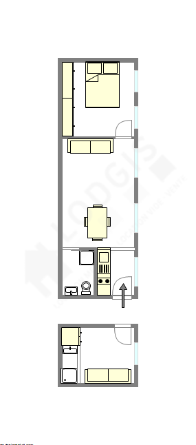Apartment Paris 2° - Interactive plan