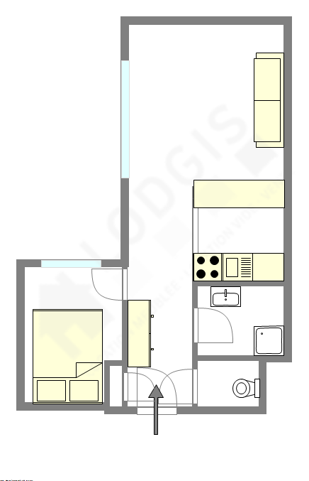 Wohnung Courbevoie - Interaktiven Plan