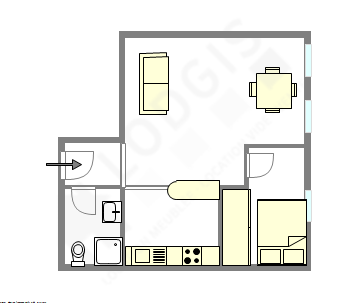 Apartamento Paris 4° - Plano interativo