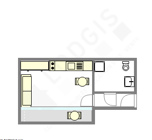 Appartement Paris 12° - Plan interactif