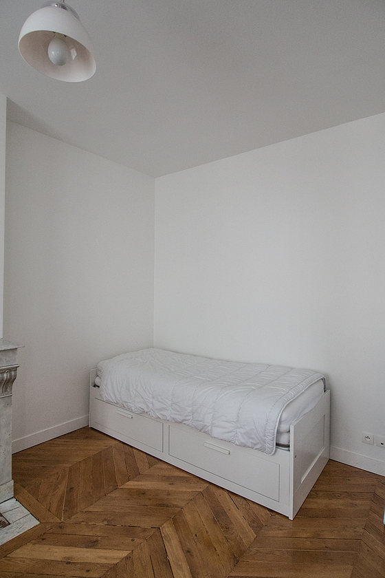 Chambre calme pour 1 personnes équipée de 1 lit(s) gigogne de 80cm