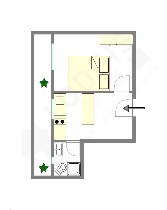 アパルトマン パリ 15区 - レイアウト