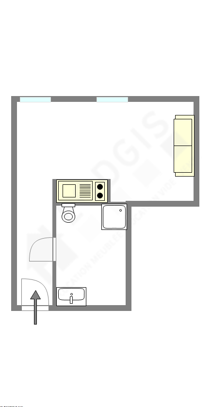 Apartamento Paris 13° - Plano interativo