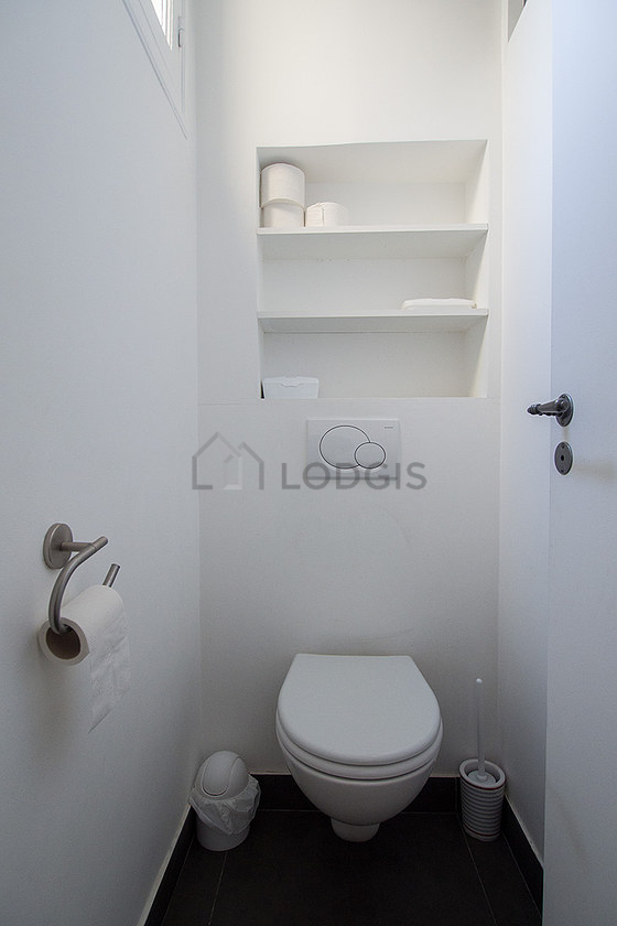 Toilets separated from the bathroom