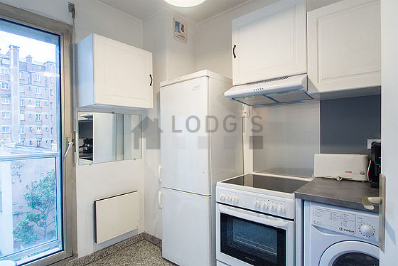 Beautiful kitchen with tile floor