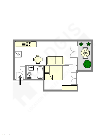 Appartamento Parigi 11° - Piantina interattiva