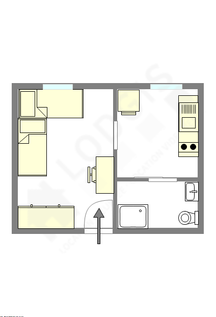 Квартира Париж 4° - Интерактивный план