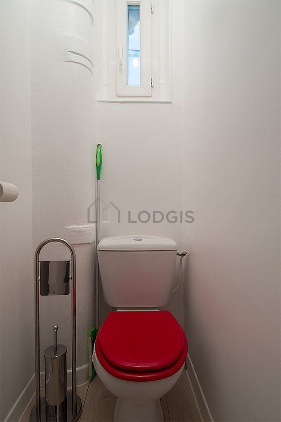 Toilets separated from the bathroom