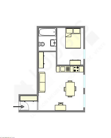 Appartamento Parigi 4° - Piantina interattiva