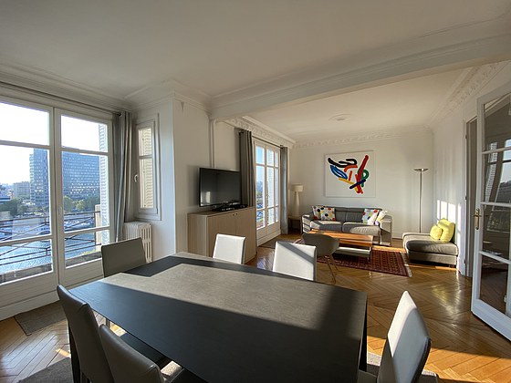 Living room with double-glazed windows
