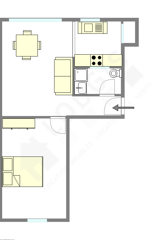 Apartamento Courbevoie - Plano interactivo
