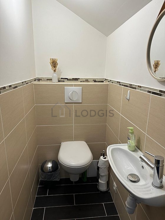 Toilets separated from the bathroom