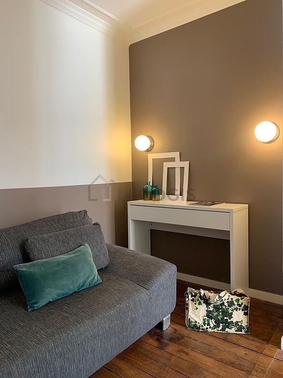 Living room with wooden floor