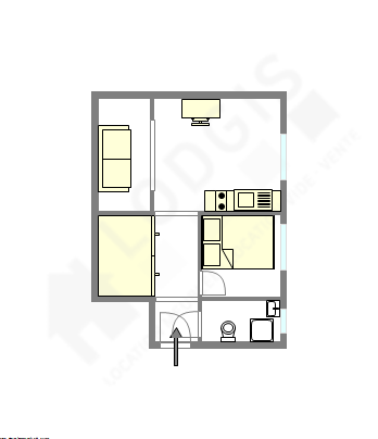 Appartamento Parigi 11° - Piantina interattiva