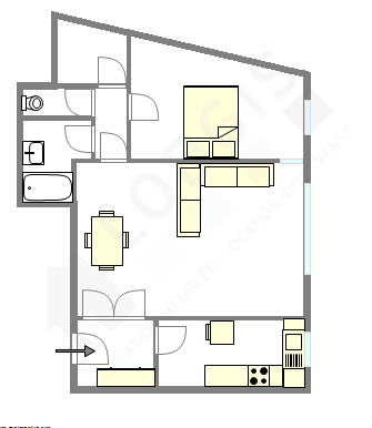 Квартира Neuilly-Sur-Seine - Интерактивный план