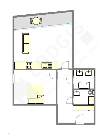Apartamento París 16° - Plano interactivo