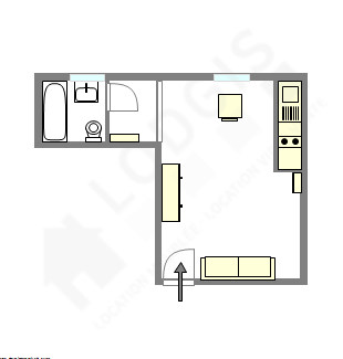 Квартира Париж 5° - Интерактивный план