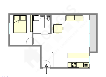 Квартира Париж 18° - Интерактивный план