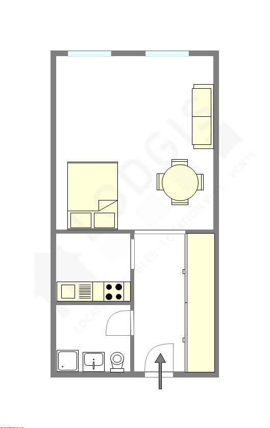 Apartamento Paris 8° - Plano interativo