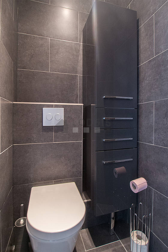Toilets separated from the bathroom