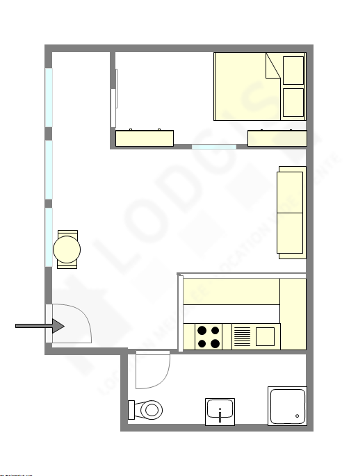 Apartamento París 10° - Plano interactivo