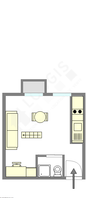 Apartment Paris 9° - Interactive plan