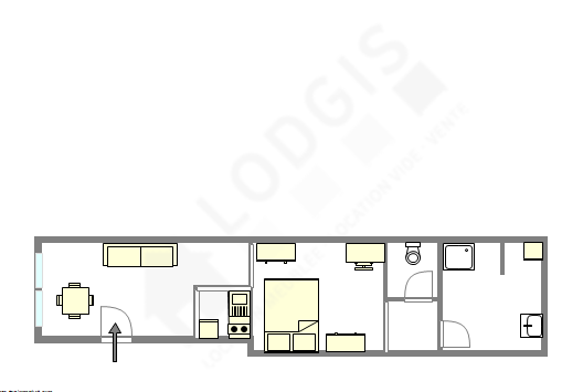 Appartamento Parigi 18° - Piantina interattiva