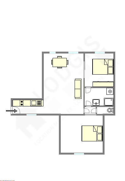 Appartamento Parigi 4° - Piantina interattiva