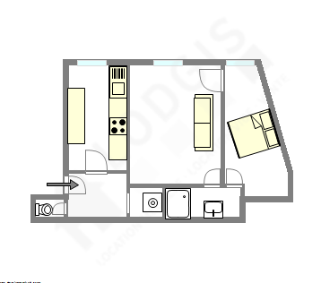 Квартира Париж 16° - Интерактивный план