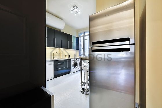 Great kitchen with tile floor
