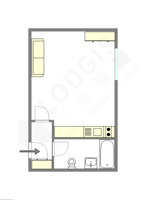 Квартира Париж 11° - Интерактивный план