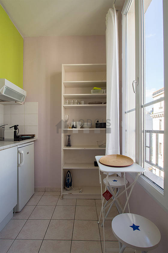 Beautiful kitchen with tile floor