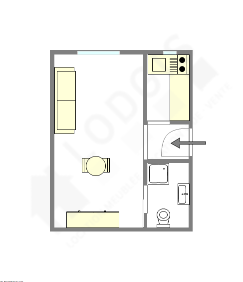Appartement Paris 8° - Plan interactif