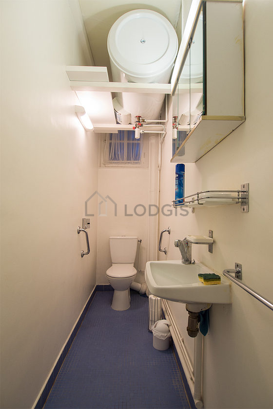 Toilets separated from the bathroom