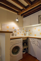 Appartement Paris 3° - Cuisine